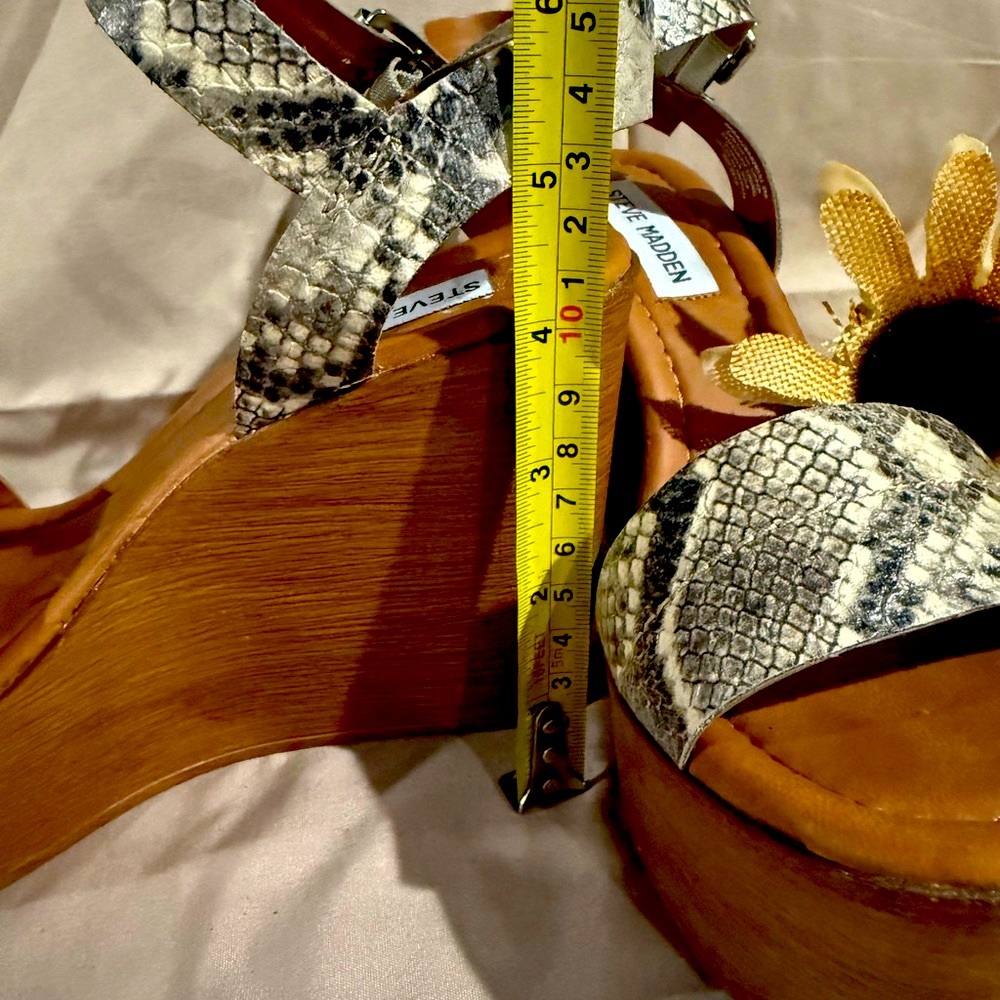Steve Madden Women's Snakeskin Sandals - Picture 2 of 3